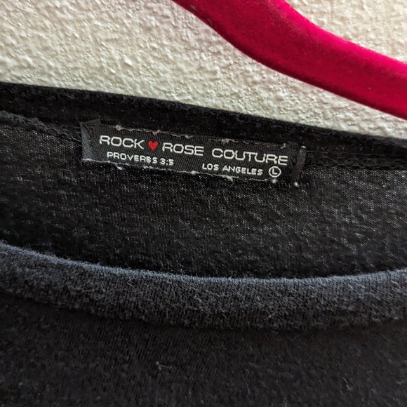 DOLL crop top black t-shirt long sleeved crop - Picture 2 of 3